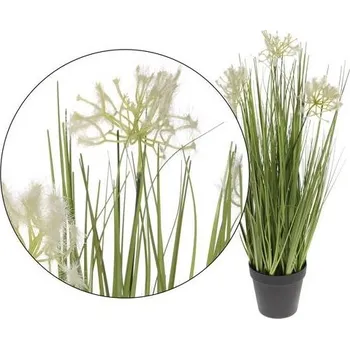 umělá květina Umělá Tráva s pampovou trávou v květináči 60 CM