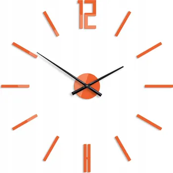 Hodiny Velké nástěnné hodiny - ModernClock Carlo Oranžové