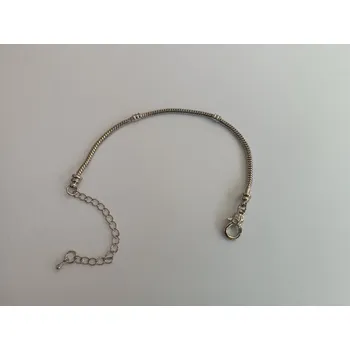 Přívěsek miXL.cz Náramek Hadí řetízek 18,5 cm Platina Závit