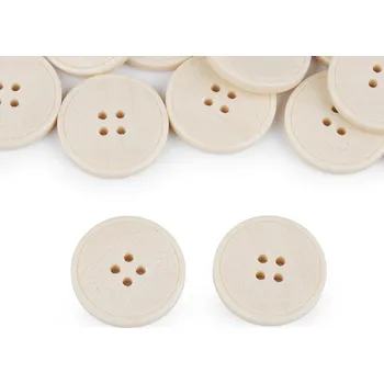 Knoflík Knoflík laser velikost 40", 44" Varianta: 5 (44") krémová světlá, Balení: 50 ks