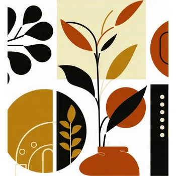 Plakát Plakát Botanická koláž bez rámu 67,5 x 95 cm