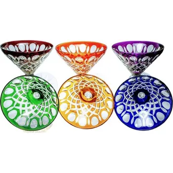 Sklenice Barevné křišťálové skleničky na martini 110 ml