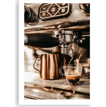 Obraz Plakát bez rámu do obývacího pokoje ložnice 50x70 káva moderní módní obraz
