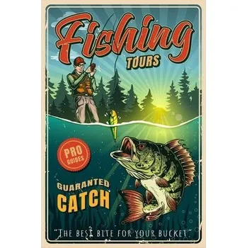 Obraz Cedule Fishing - Tours