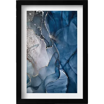 Obraz Dekorativní obraz v černém rámu do obýváku Abstraktní textura 20x30 cm