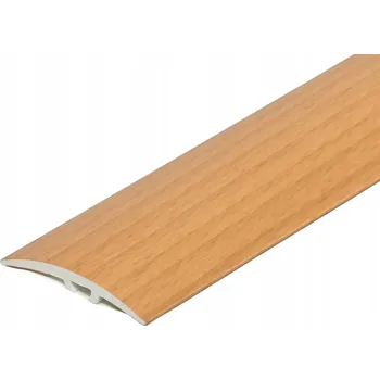 Podlahová lišta Pražový profil KOLEK KLEJ délka 93 cm dilatační lišta PVC ŠÍŘKA 4 cm BUK (bukové provedení)