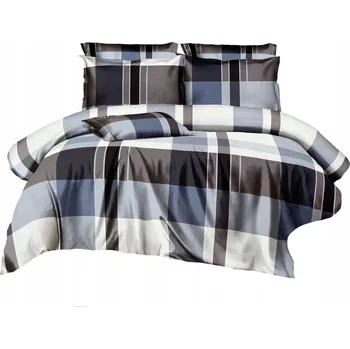 Povlečení POVLEČENÍ POVLAKY 160x200 2x POVLAKY NA POLŠTÁŘE 70x80 3 Č. SADA POVLEČENÍ SATÉNOVÝ KRATA