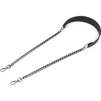 Ucho na kabelku s řetízkem a karabinami šíře 4 cm Varianta: 3 černá černý nikl, Balení: 1 ks