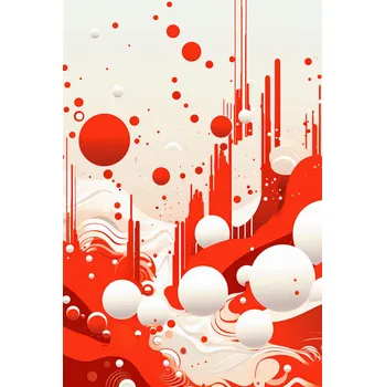 Plakát Plakát Krvavě Červené Vibrace bez rámu 61 x 90,5 cm