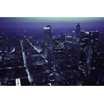 Obraz Plakát Panorama města za soumraku bez rámu 30 x 20 cm