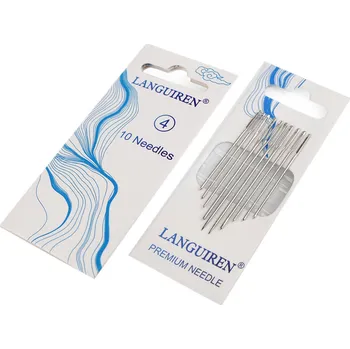 Nástroj na niť a příze Jehly mapky šicí, látací a vyšívací z nerezové oceli Varianta: 4 (4) nikl, Balení: 36 karta