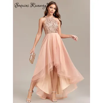 Dámské šaty Dlouhé šaty na večer Sequins SQ1000 Barva: Zlatá, Velikost: S