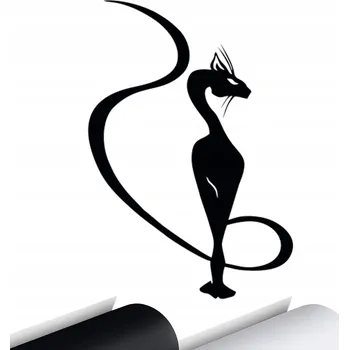 Samolepicí dekorace na vozidlo Samolepka na auto KOČKA KOTĚ PĚKNÁ SFINX 15x10