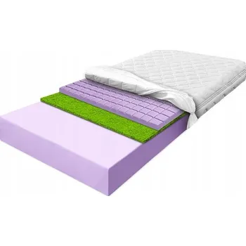 Matrace Pěnová Matrace 90x220x12 tráva vzdušná ekologická tvrdá H3
