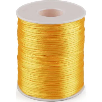 Příze Saténová šňůra Ø1 mm - 16 žlutá narcisová