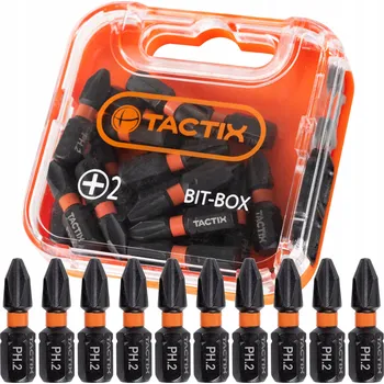 Bit NÁRAZOVÉ BITY IMPACT 25MM koncovka PH2 TACTIX 20 ks