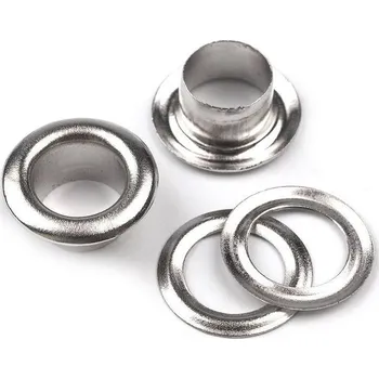 Průchodky s podložkou vnitřní Ø6 mm / vnější Ø11 mm Varianta: 2 nikl, Balení: 20 pár