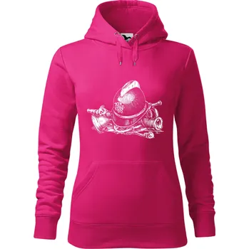Dámská mikina Mikina - Hasičská helma Barva: Purpurová (40), Velikost: XL, Střih: Dámské