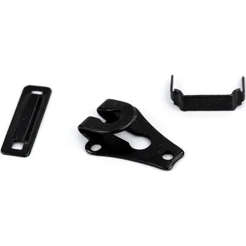 Kalhotový háček / zapínání, trojdílný Varianta: 2 černý lak, Balení: 144 ks