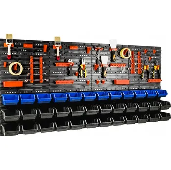 Obraz Dílenská deska do garáže 160x80 cm + 36 boxů