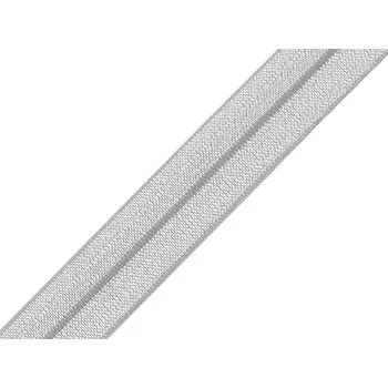 Textilní guma Lemovací pruženka půlená šíře 18 mm Varianta: 19 šedá, Balení: 5 m