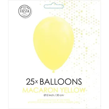 Balónek Fiesta - Balónky - 25 ks - makaronově žlutá - Ø 30cm 80065 Nové zboží