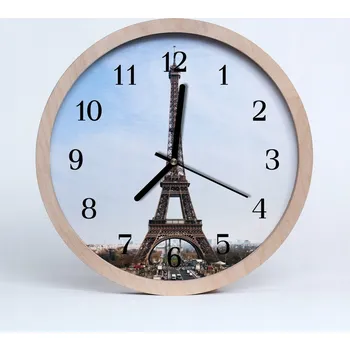 Hodiny Moderní nástěnné hodiny Eiffelova věž Architektura