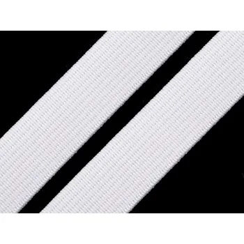 Textilie Pruženka tkaná šíře 15 mm Varianta: bílá, Balení: 25 m