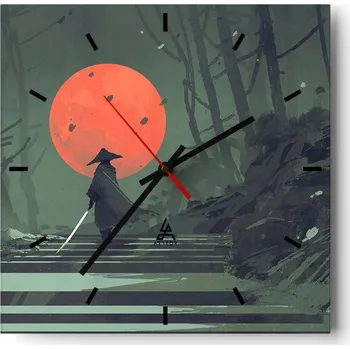 Hodiny Velké nástěnné hodiny 40x40 Abstrakce Skleněné tiché hodiny