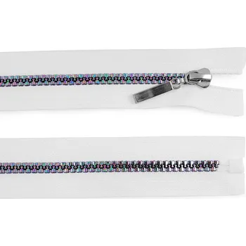 Zip Duhový kostěný zip No 5 délka 70 cm Varianta: 101 bílá, Balení: 1 ks