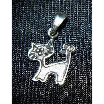 Přívěsek Malá kočka - stříbrný přívěsek - varianta 1
