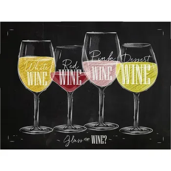 Obraz Cedule Glass of Wine