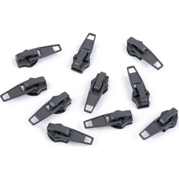 Zip Jezdec ke spirálovým zipům No 7 Varianta: 312 šedá tmavá, Balení: 50 ks