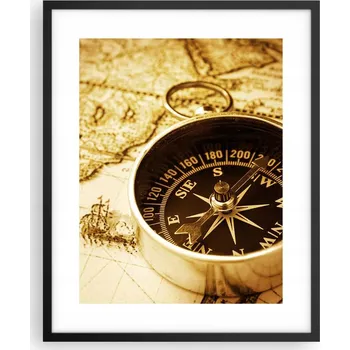 Obraz Foto obraz plakát na zeď v černém rámu 40x50 cestování plakáty do obýváku