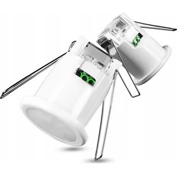 Pohybové čidlo PIR Senzor Pohybu Zapuštěný Infračervený 360° Bílý Nastavitelný LED Čidlo