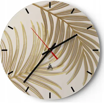 Hodiny Nástěnné hodiny do kuchyně 30x30 Abstrakce Skleněné hodiny do obýváku Tiché