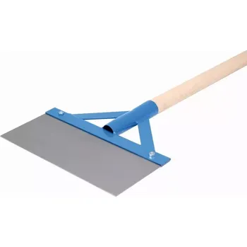 Malířská špachtle Škrabák podlahový kovový Kubala 1426 - 300mm, plech 1.4mm, s násadou, na odstraňování staré dlažby, 1.5kg