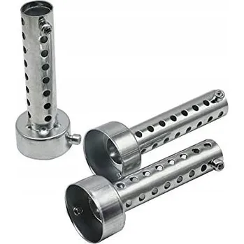 Výfuk pro motocykl DB Killer výfuku, tlumič hluku, redukce hluku 60 mm, stříbrný nebo černý