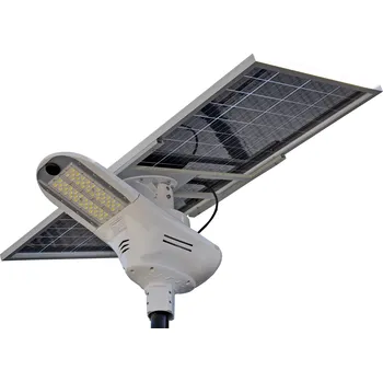 Venkovní osvětlení SANKO LED solární pouliční svítidlo SL-80-160 (LED 80W 12800lm, oboustranný panel 160W LiFePO4 48Ah)