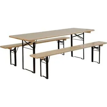 Zahradní sestava Manutan Expert Pivní set Brooklyn, 74 x 80 x 220 cm