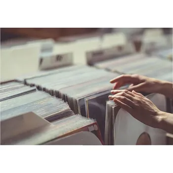 Obraz Plakát v bílém rámu obývací pokoj ložnice 70x50 hudební deska moderní obraz