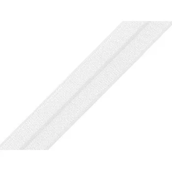 Textilie Lemovací pruženka půlená šíře 18 mm Varianta: 4 bílá, Balení: 25 m