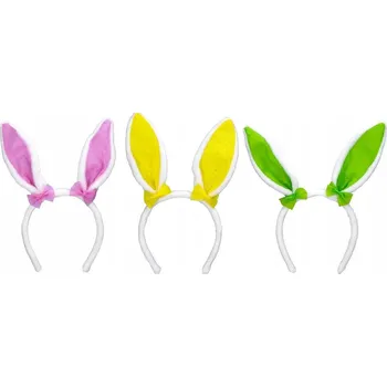 Čelenka Čelenka s oušky králíka, barevná, velikonoční