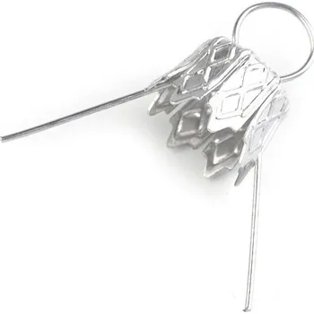 Vánoční dekorace Očka na baňky / záponky s kaplíkem Varianta: 1 791/251/001 stříbrná, Balení: 100 ks