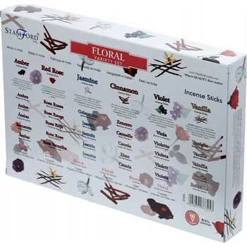 Vonná tyčinka Vonné tyčinky Stamford Sada 6 balení mix KVĚTINOVÉ