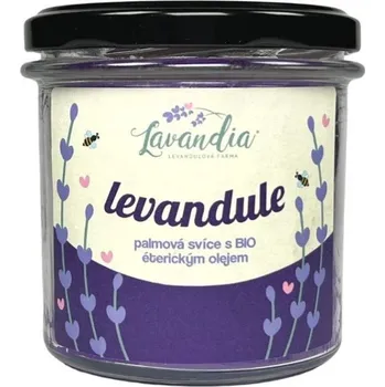 Svíčka Levandulová svíčka s palmovým voskem
