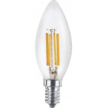 Žárovka ŽÁROVKA ZÁVIT E14 LED SMD 6W TEPLÁ BÍLÁ FILAMENT