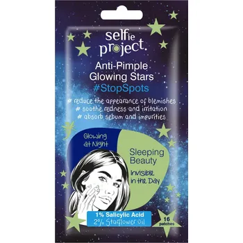 Léčba akné SELFIE PROJECT #StopSpots Hvězdičky na pupínky - Svítící