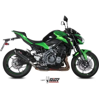 Výfuk pro motocykl MIVV Suono černá nerezová karbonová koncovka Kawasaki Z900 K.045.L9