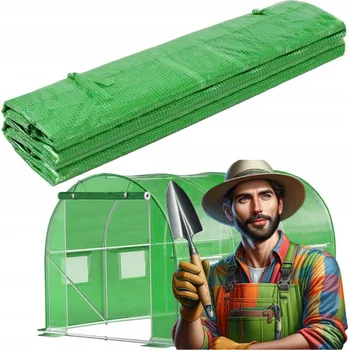 Skleník Fóliovník 300 x 200 cm 6 m2 zelený